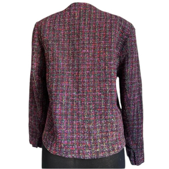 Vintage Orvis Blazer Tweed Jacket Women's Open Front Blazer Boho Chic Size M - Picture 3 of 14